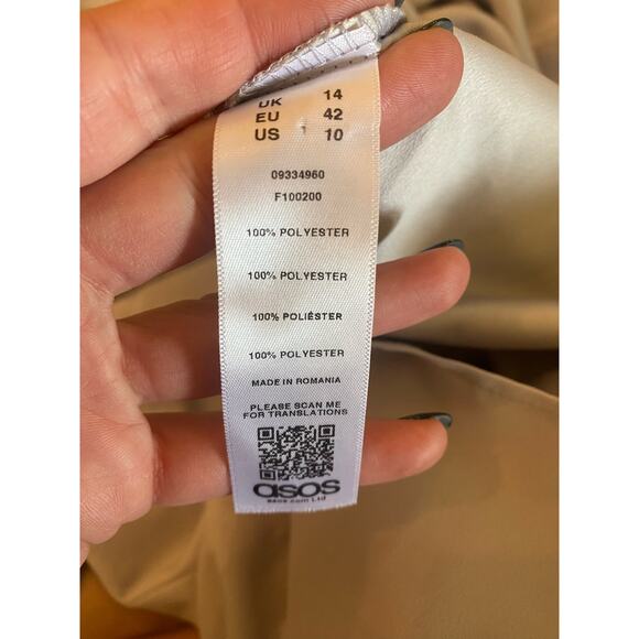 ASOS light purple faux wrap mini sheath dress - Picture 9 of 9